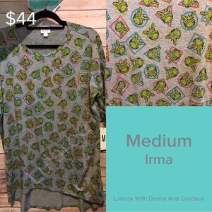 LulaRoe Disney Irma  Medium **NWT**Kermit Design ** Disney Collection